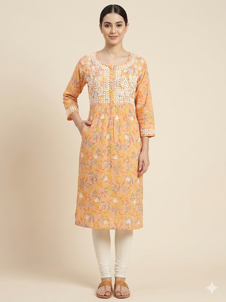 MULMUL POCKET KURTI