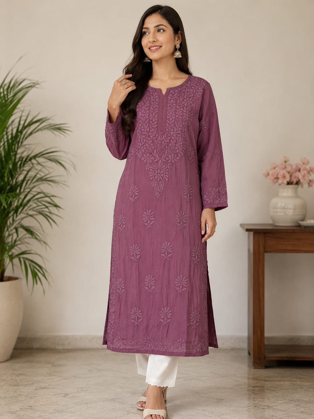 Amara Modal Satin Kurti