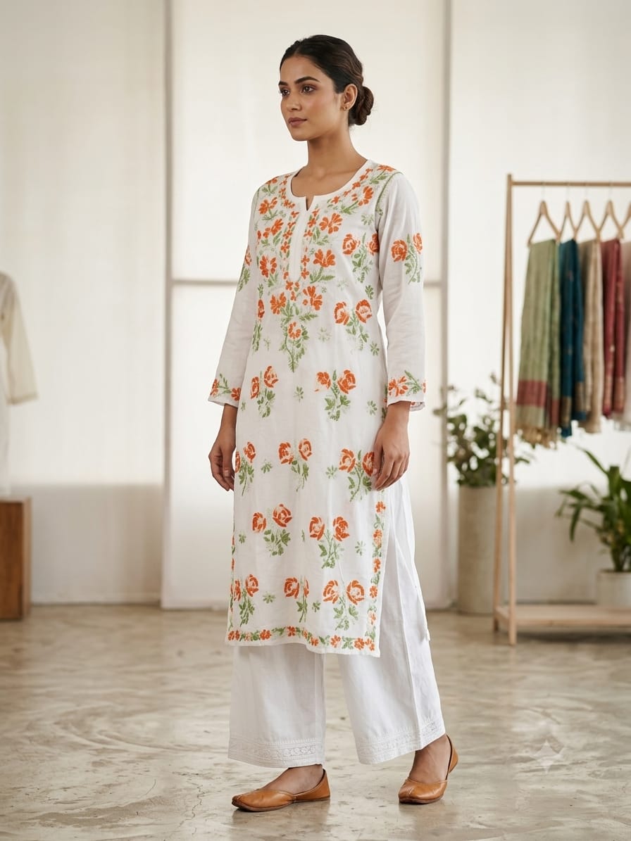 LIBAS KURTI WHITE