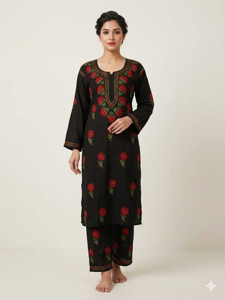 RAAZI Black Rayon Set