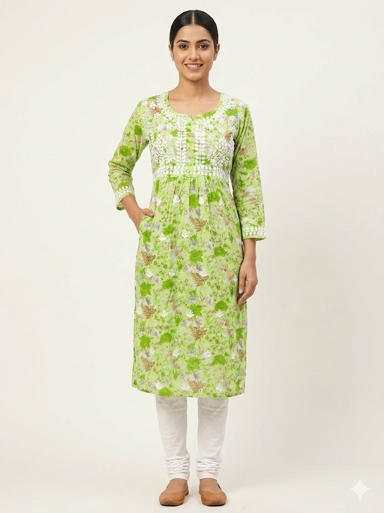 MULMUL POCKET KURTI