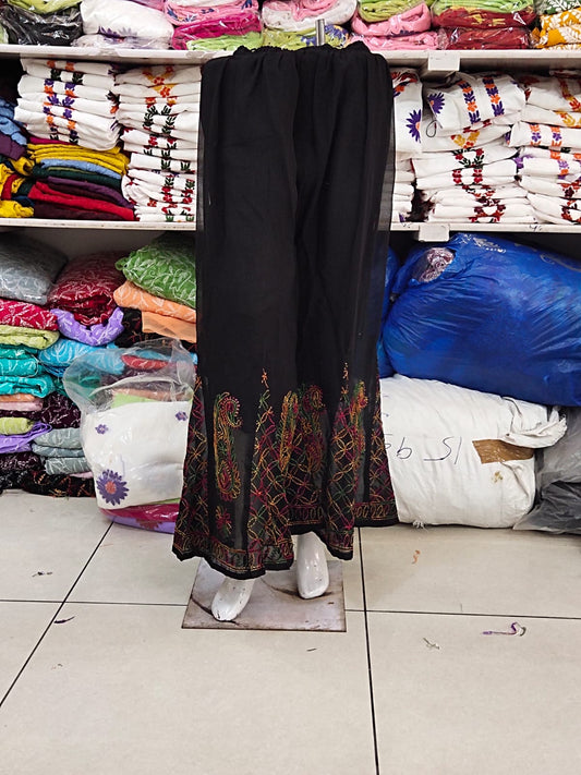 1CC Black Multi Kali Georgette