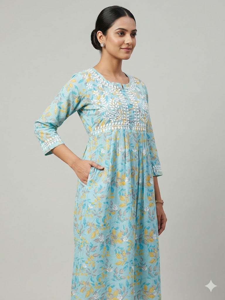 MULMUL POCKET KURTI