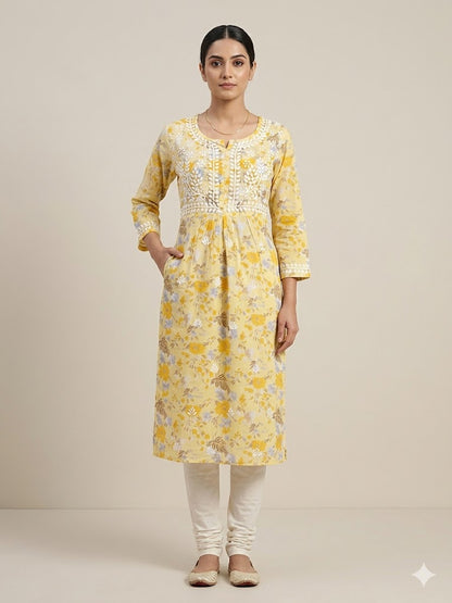 MULMUL POCKET KURTI