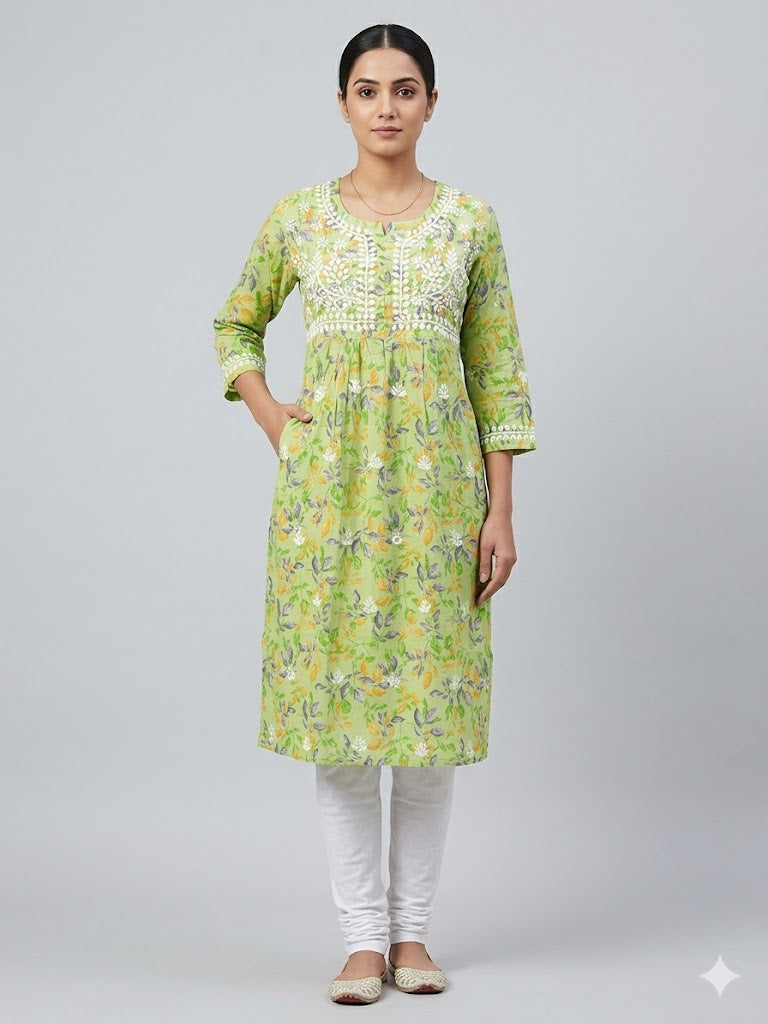 MULMUL POCKET KURTI