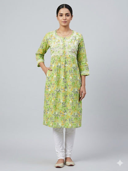 MULMUL POCKET KURTI