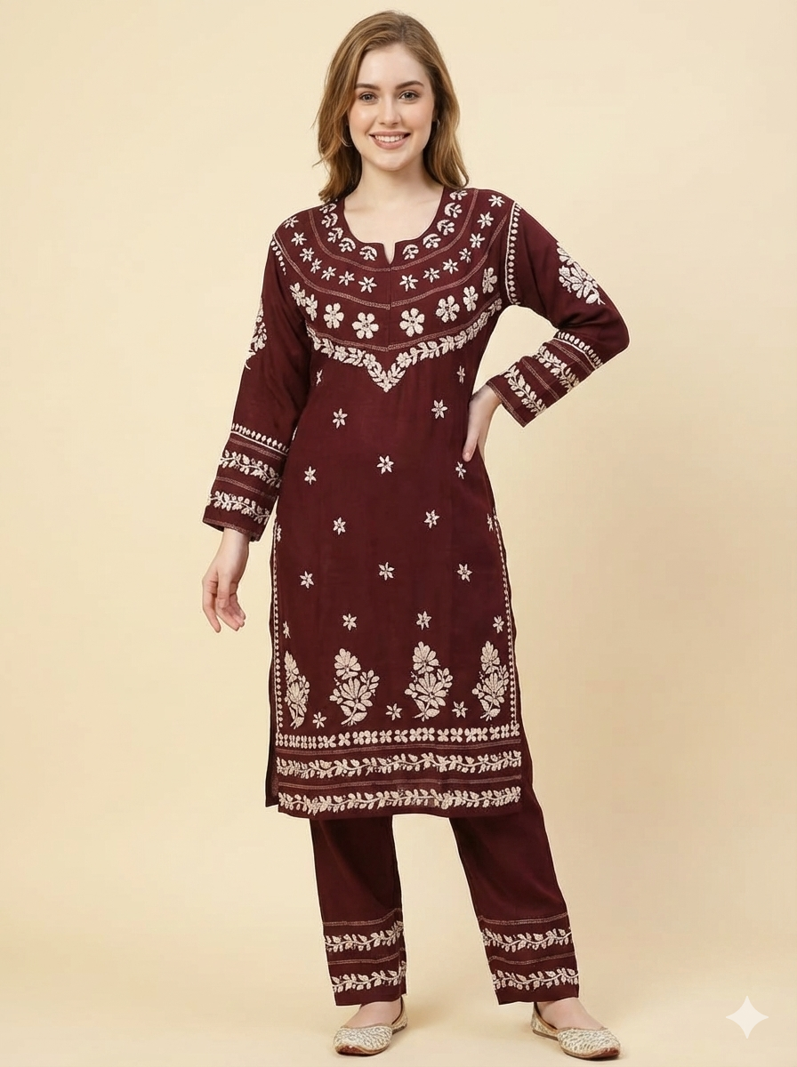 Sanvi Colored Muslin Set