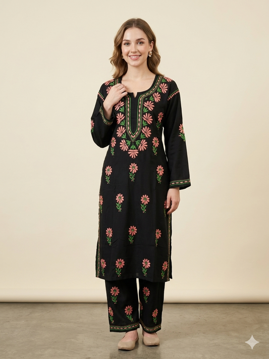 RAAZI Black Rayon Set