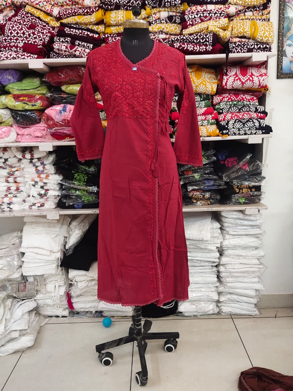 Nupur cotton mukaish Angrakha