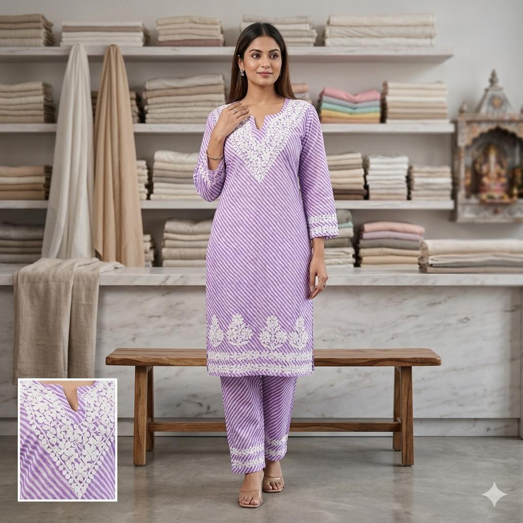 Leher Mul Cotton Set