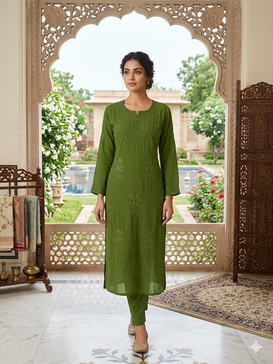 TIRA Viscose 3D kurti with Inner