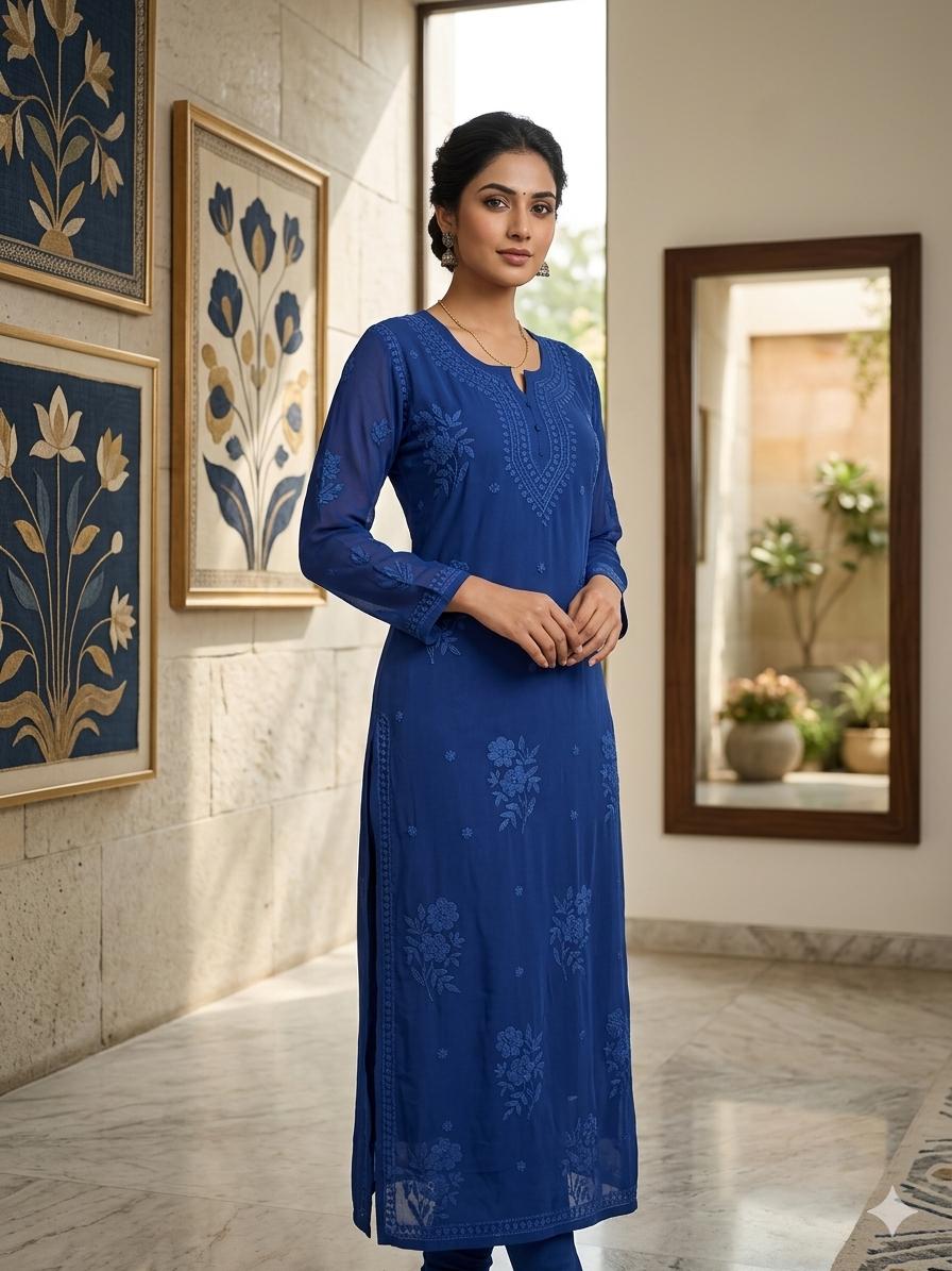 TIRA Viscose 3D kurti with Inner