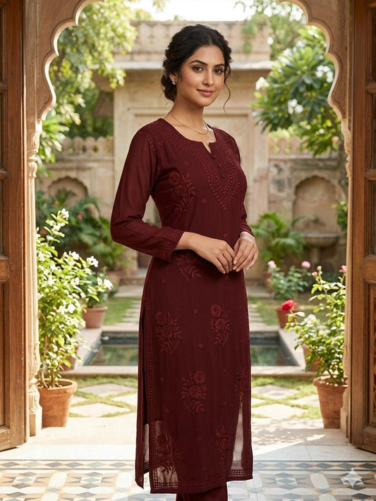 TIRA Viscose 3D kurti with Inner