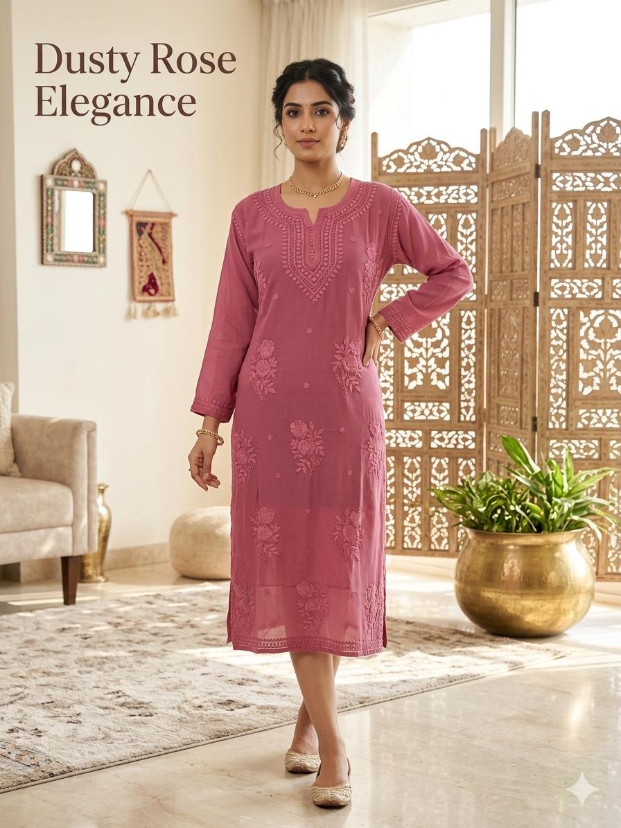 TIRA Viscose 3D kurti with Inner