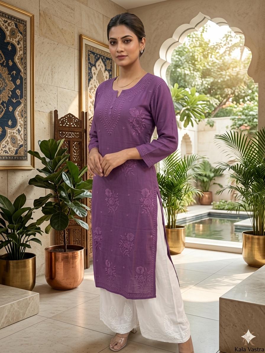 TIRA Viscose 3D kurti with Inner