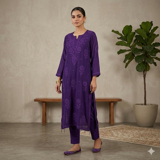 NYKA Viscose 3D Kurti with Inner