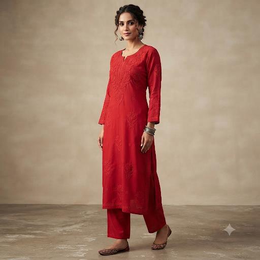 NYKA Viscose 3D Kurti with Inner