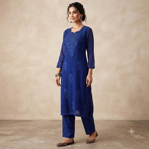 NYKA Viscose 3D Kurti with Inner