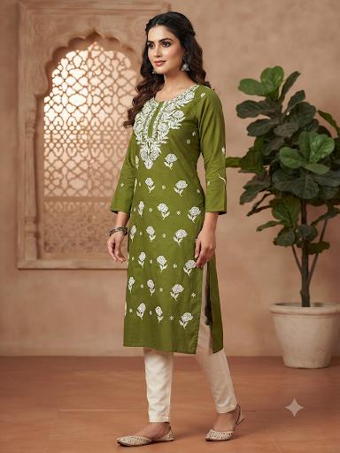 Machine work Kurti
