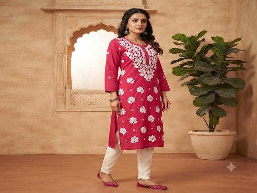 Machine work Kurti