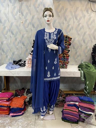 Zenobia Chanderi 3 Pcs Set