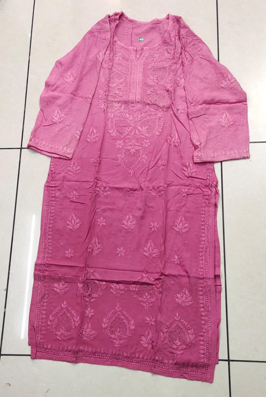 Rayon Mukaish Work Kurti