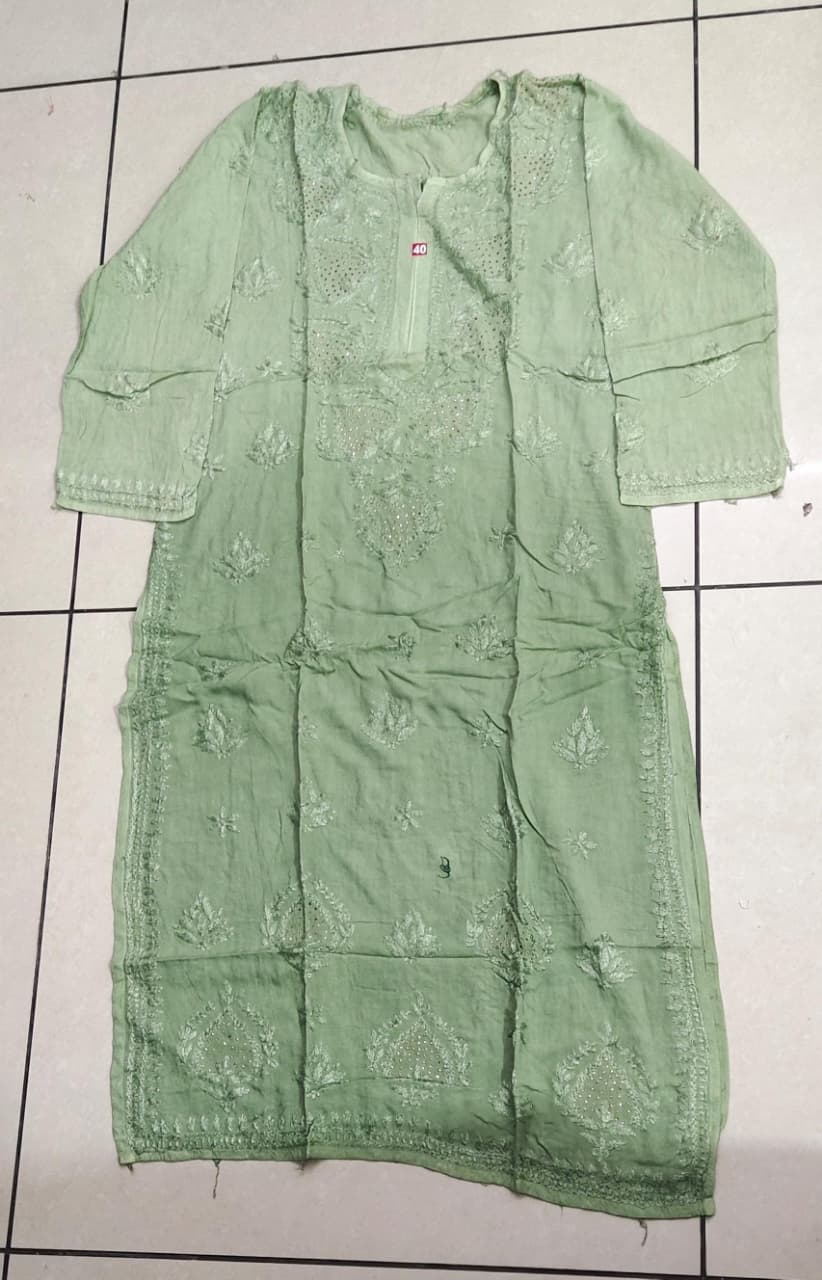 Rayon Mukaish Work Kurti