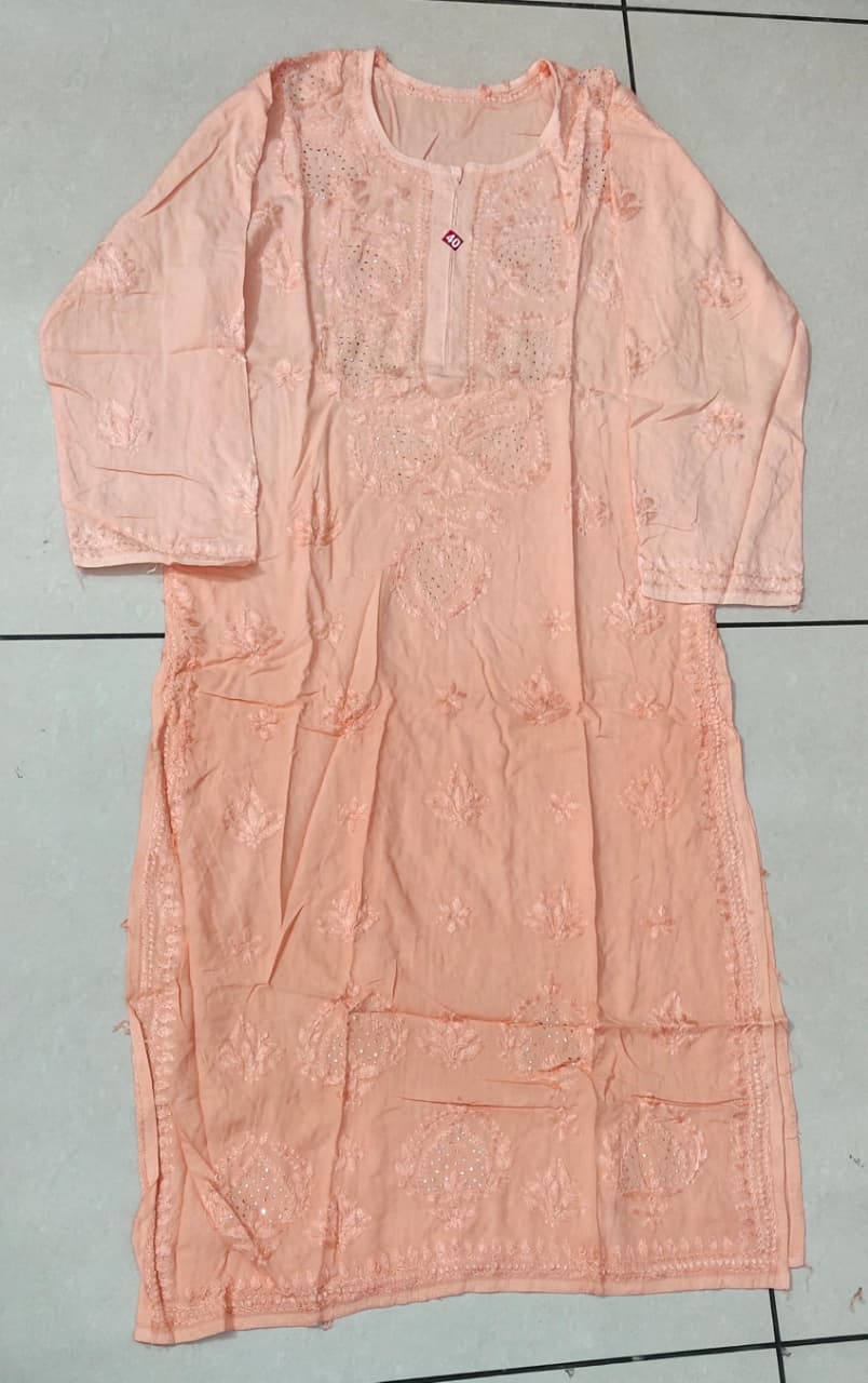 Rayon Mukaish Work Kurti