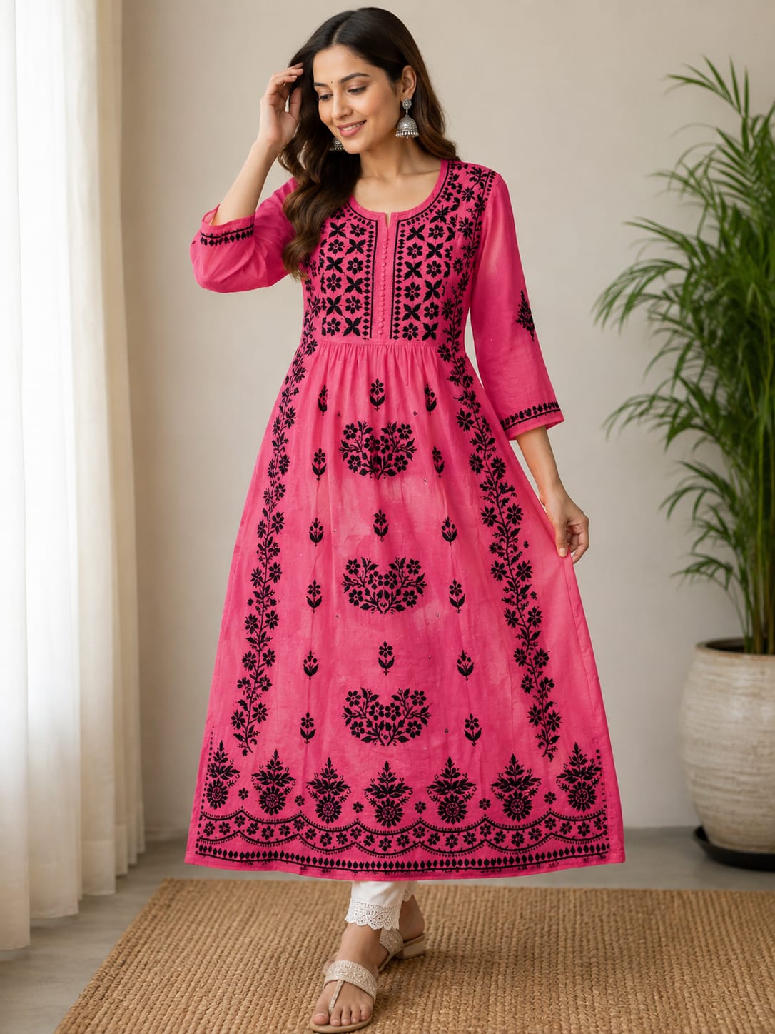Diya Dobby Cotton Kurti