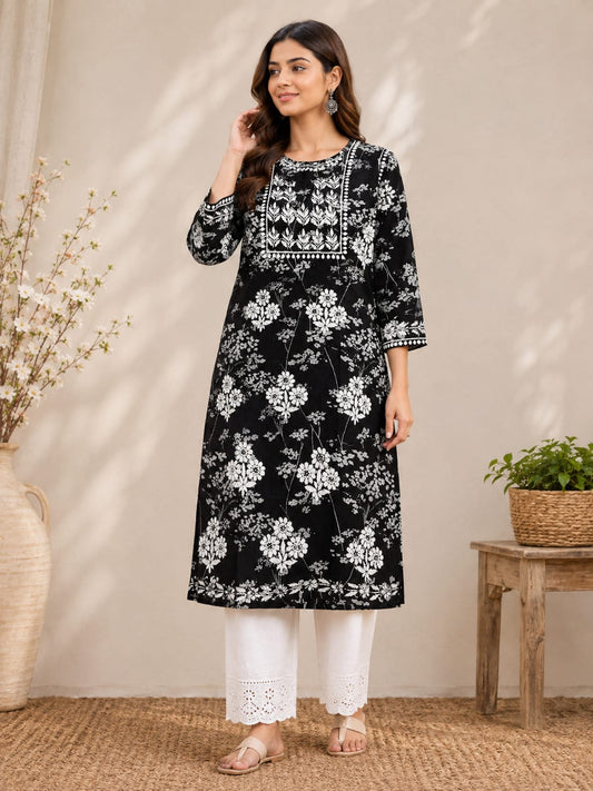 Sara Mulmul Cotton Kurti