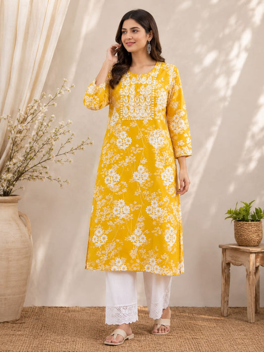 Sara Mulmul Cotton Kurti