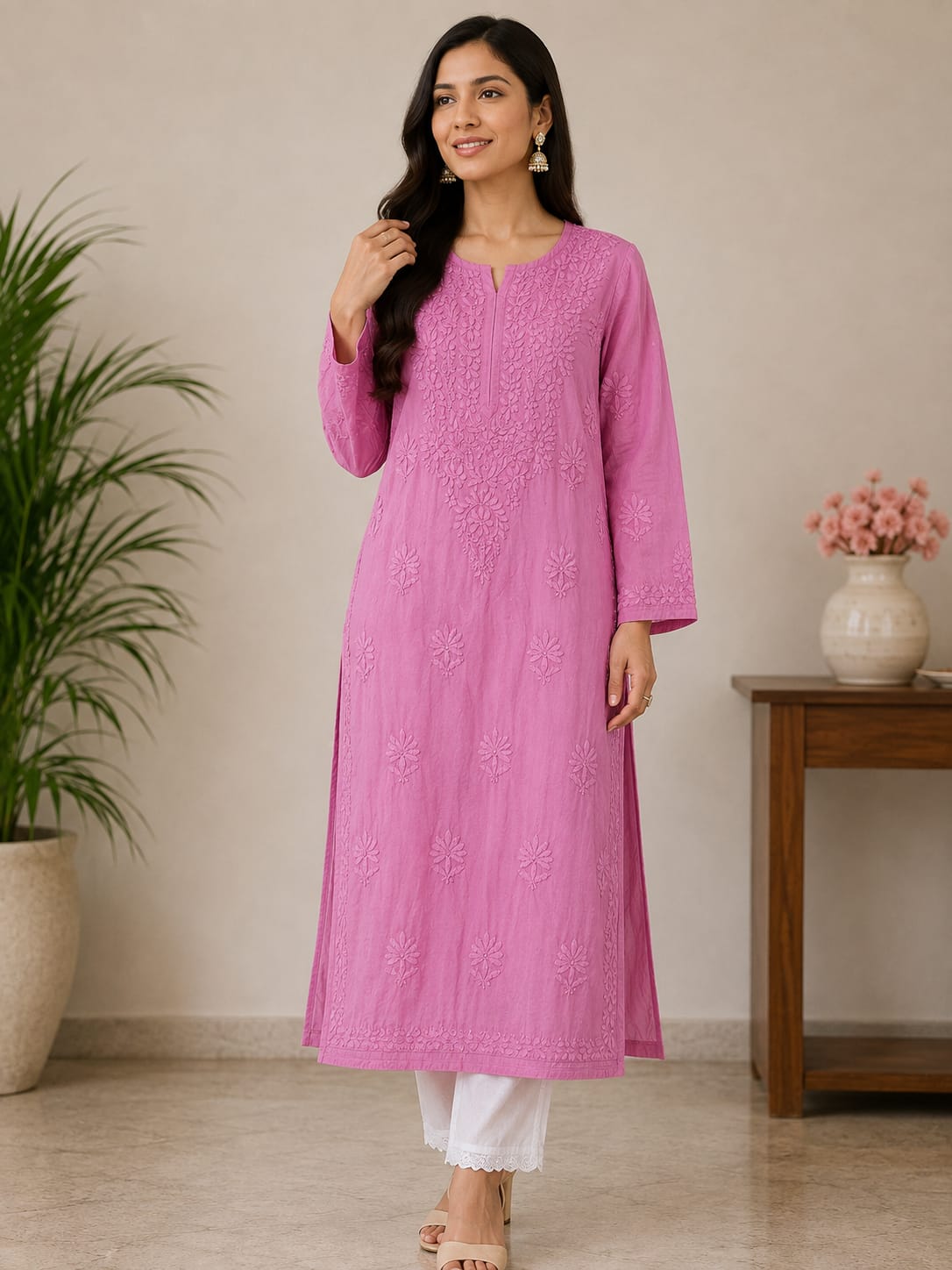Amara Modal Satin Kurti