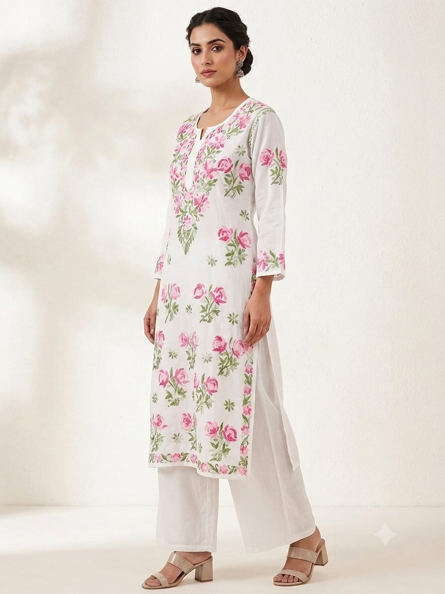 LIBAS KURTI WHITE