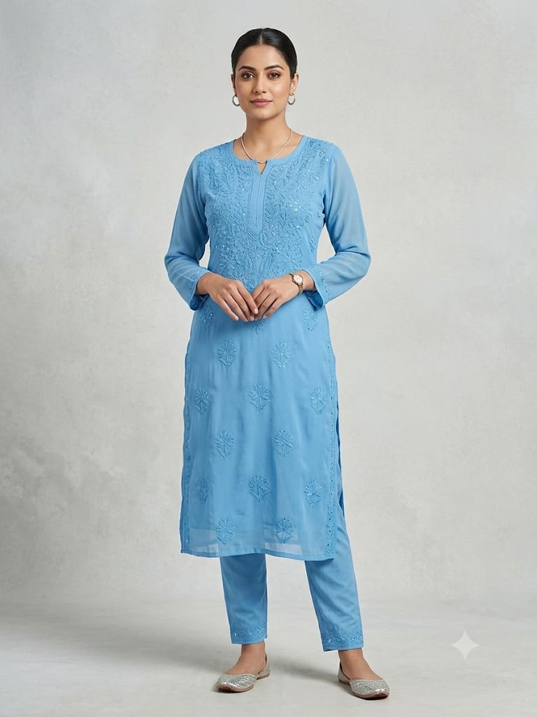 Amara Modal Satin Mukiesh Kurti