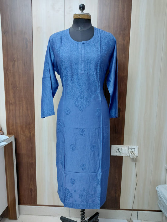 Chanderi Bakhiya Kurti sale
