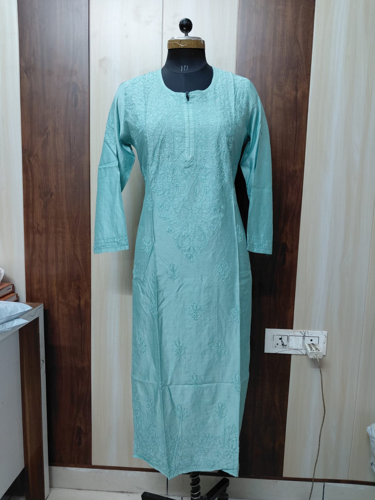 Chanderi Bakhiya Kurti sale