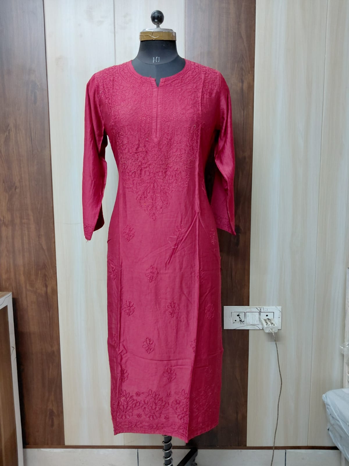 Chanderi Bakhiya Kurti sale