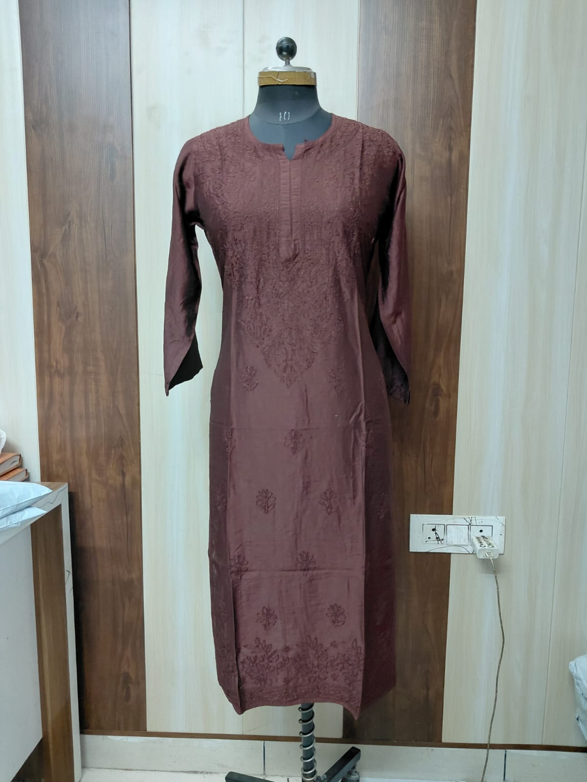 Chanderi Bakhiya Kurti sale