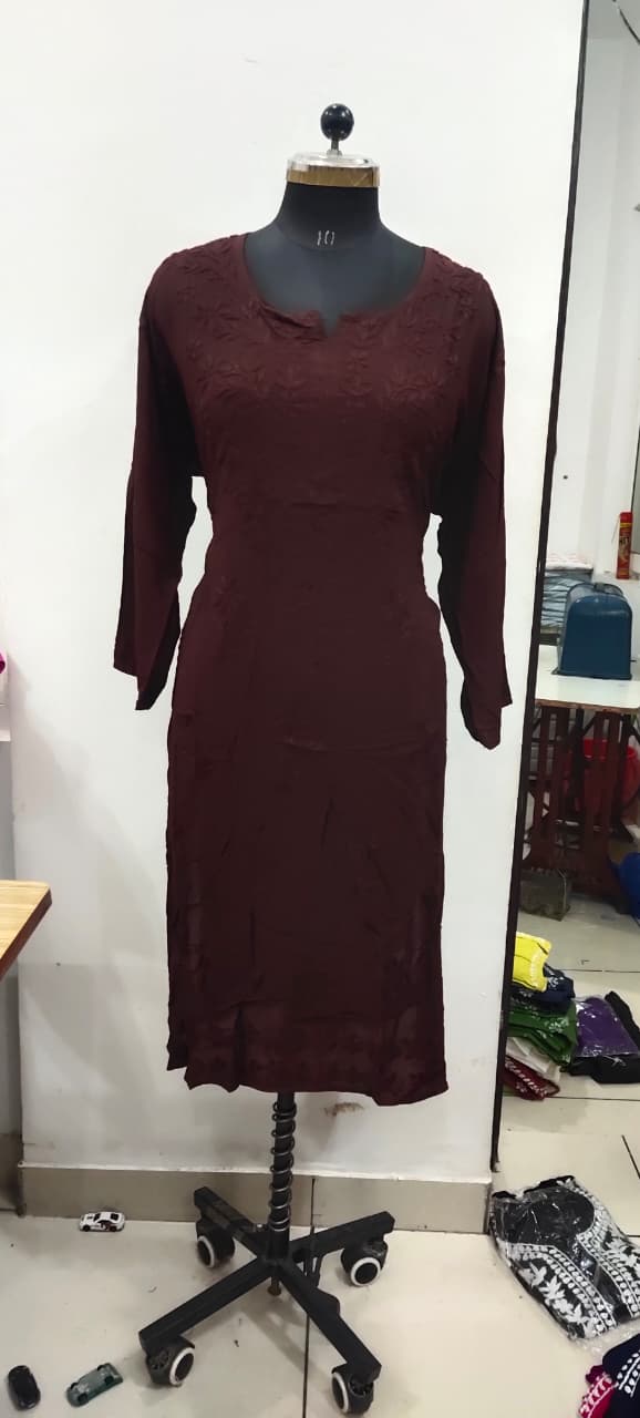Modal tone 2 tone kurti sale