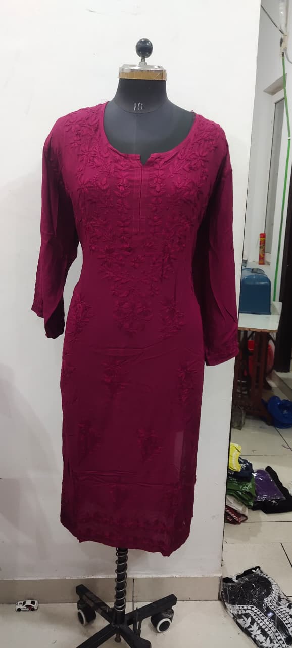 Modal tone 2 tone kurti sale