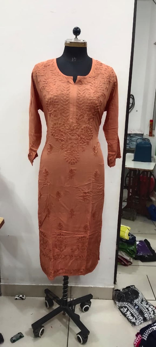 Modal tone 2 tone kurti sale