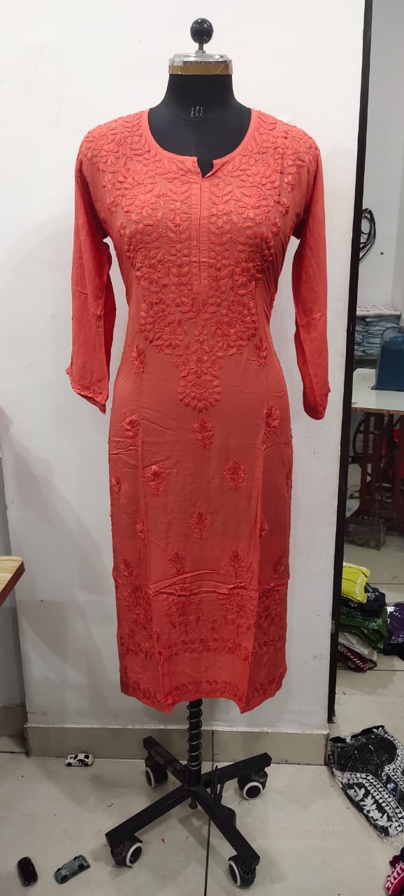 Modal tone 2 tone kurti sale