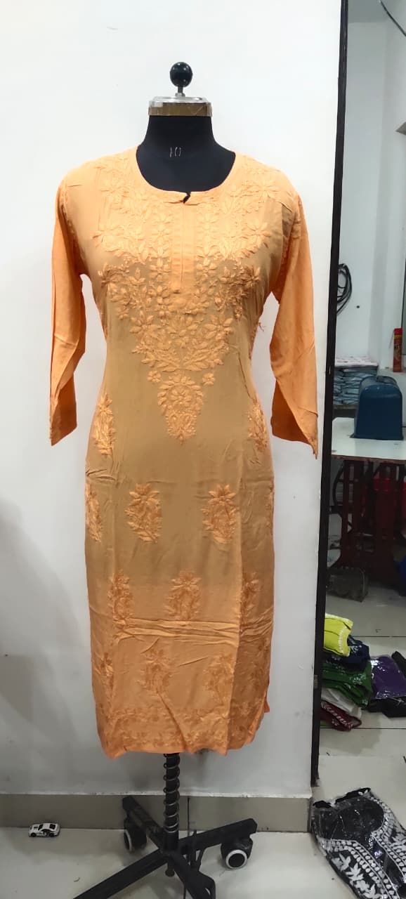 Modal tone 2 tone kurti sale