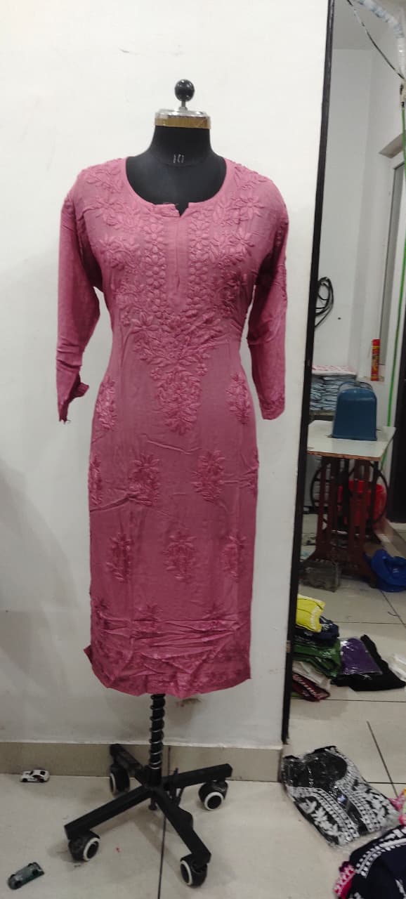 Modal tone 2 tone kurti sale
