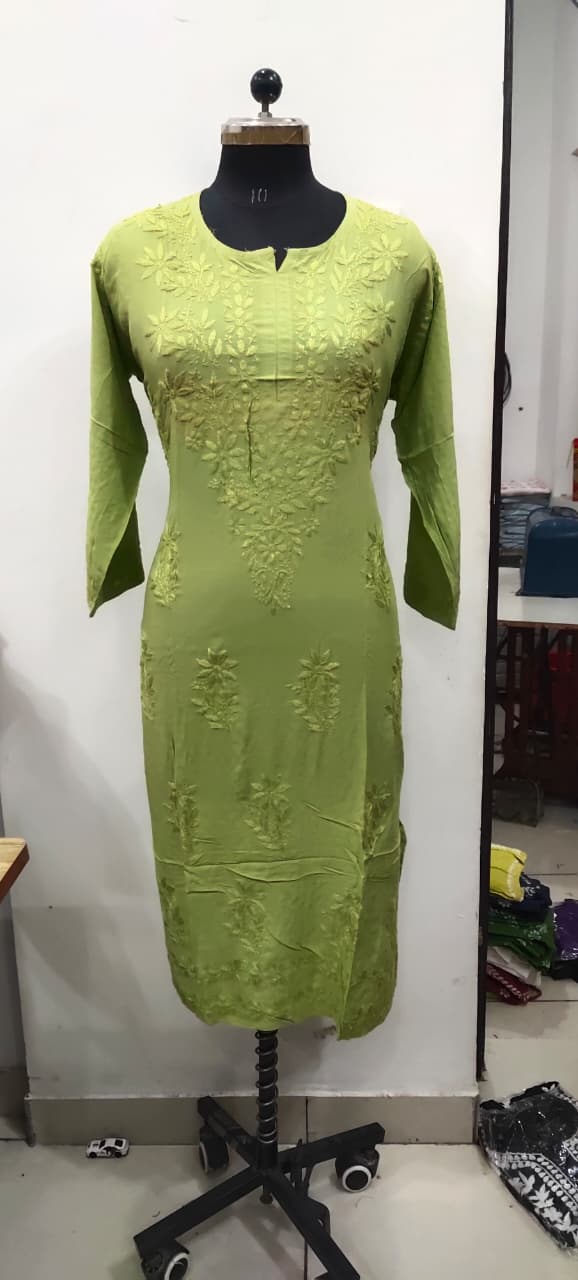 Modal tone 2 tone kurti sale