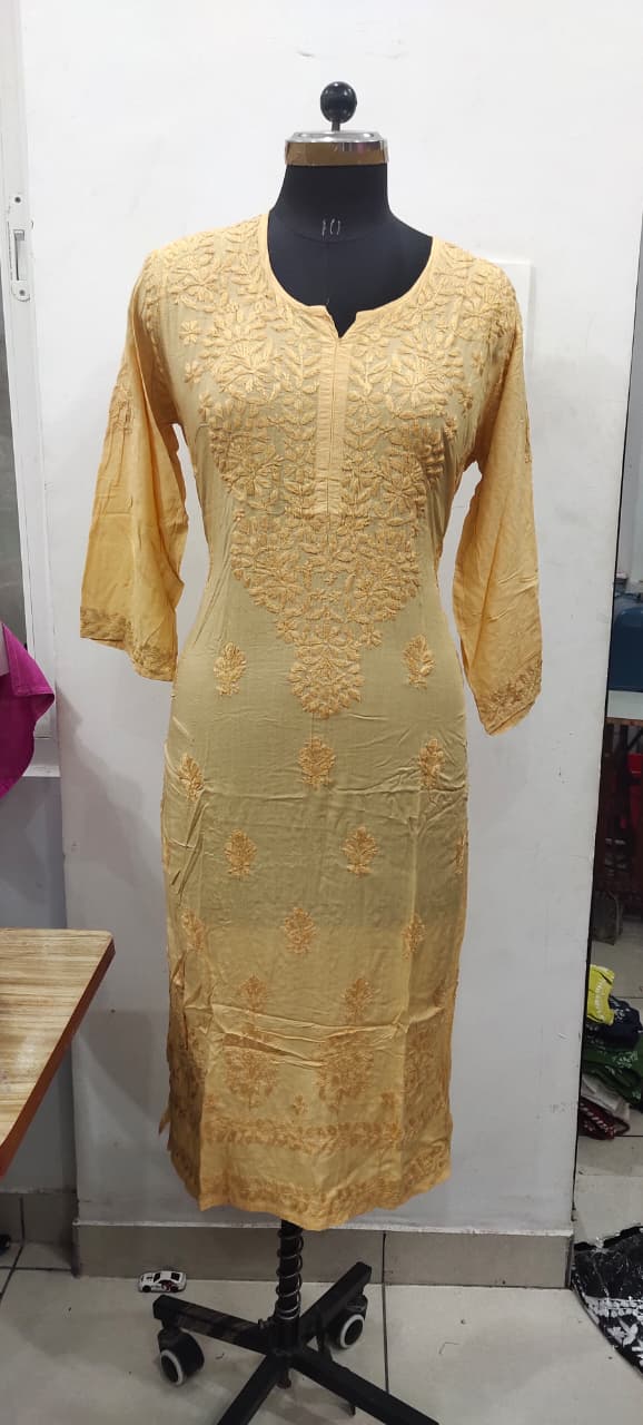 Modal tone 2 tone kurti sale