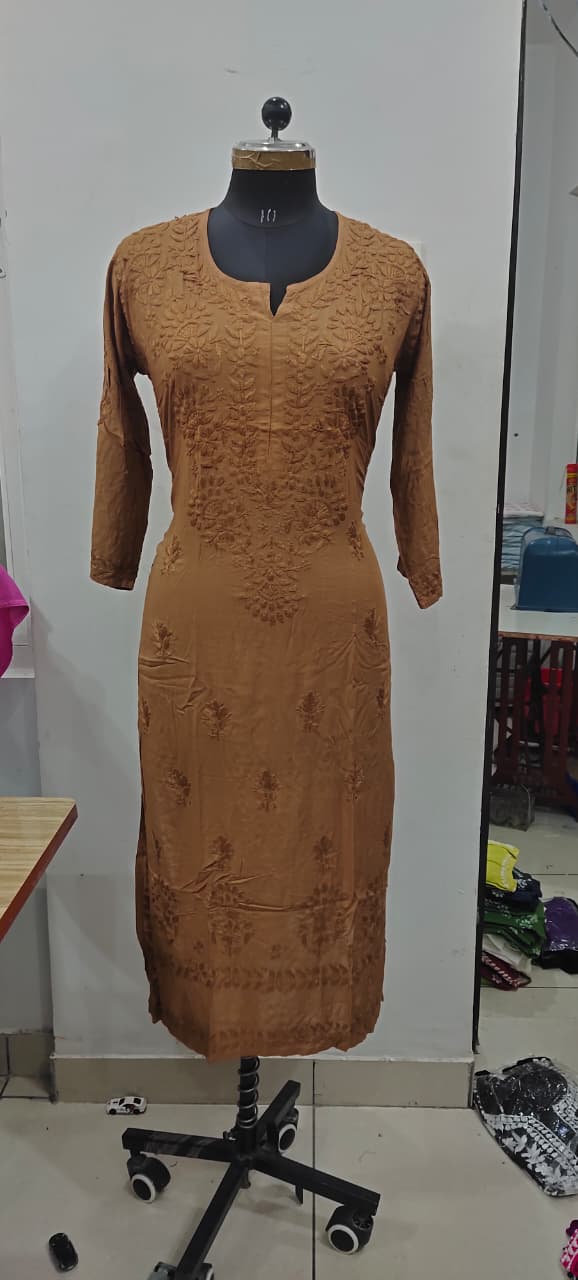 Modal tone 2 tone kurti sale