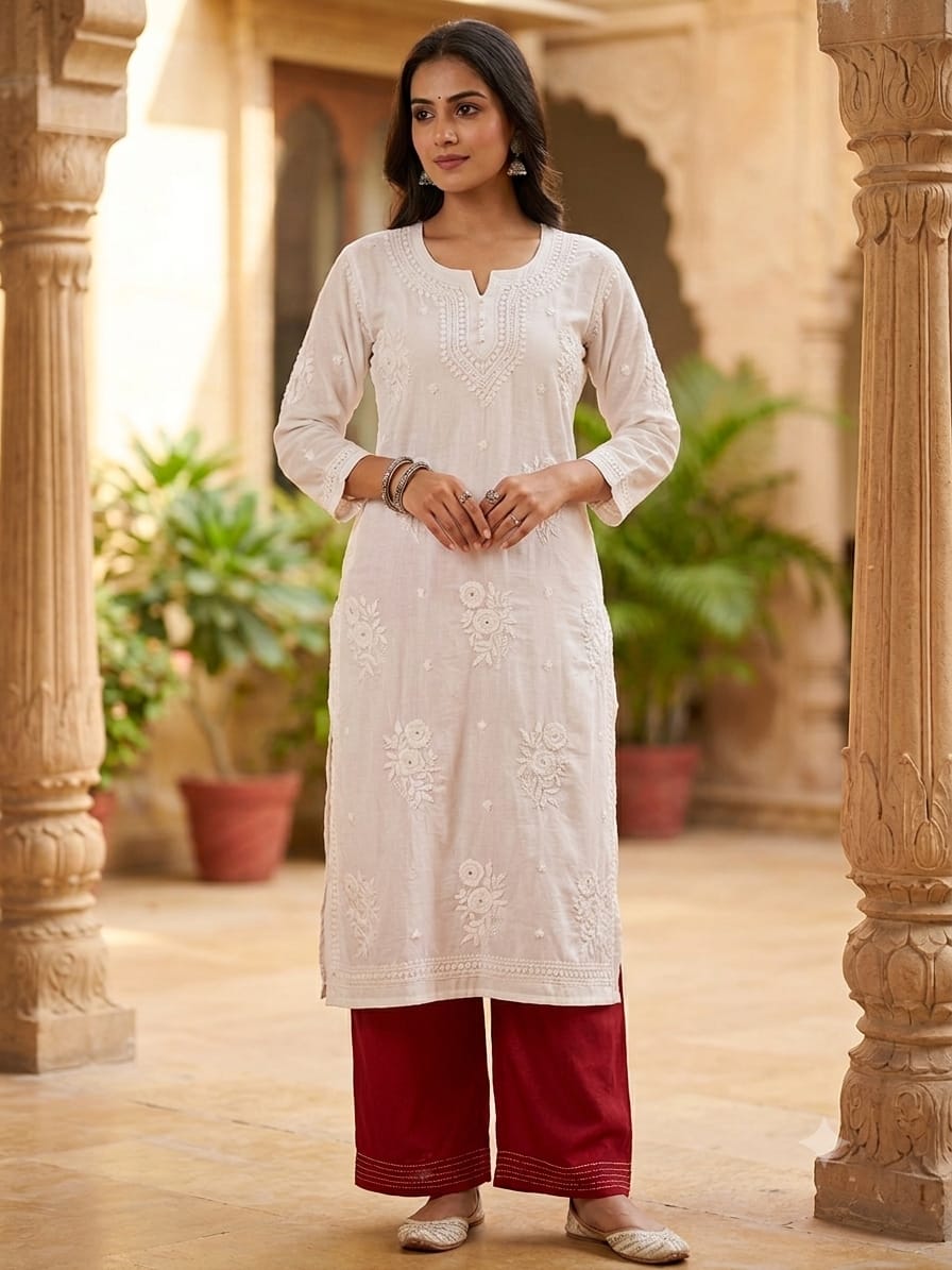 Viscose with Mukaish Kurti With Inner