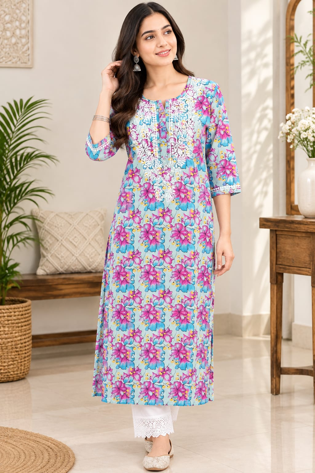 Afsana Rayon Printed Kurti
