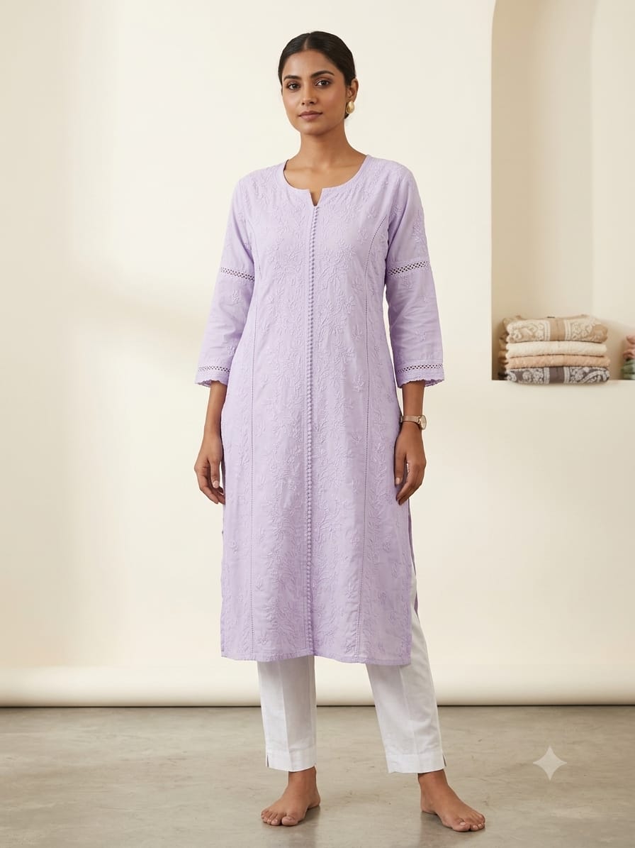 SAANJH MUSLIN KURTI